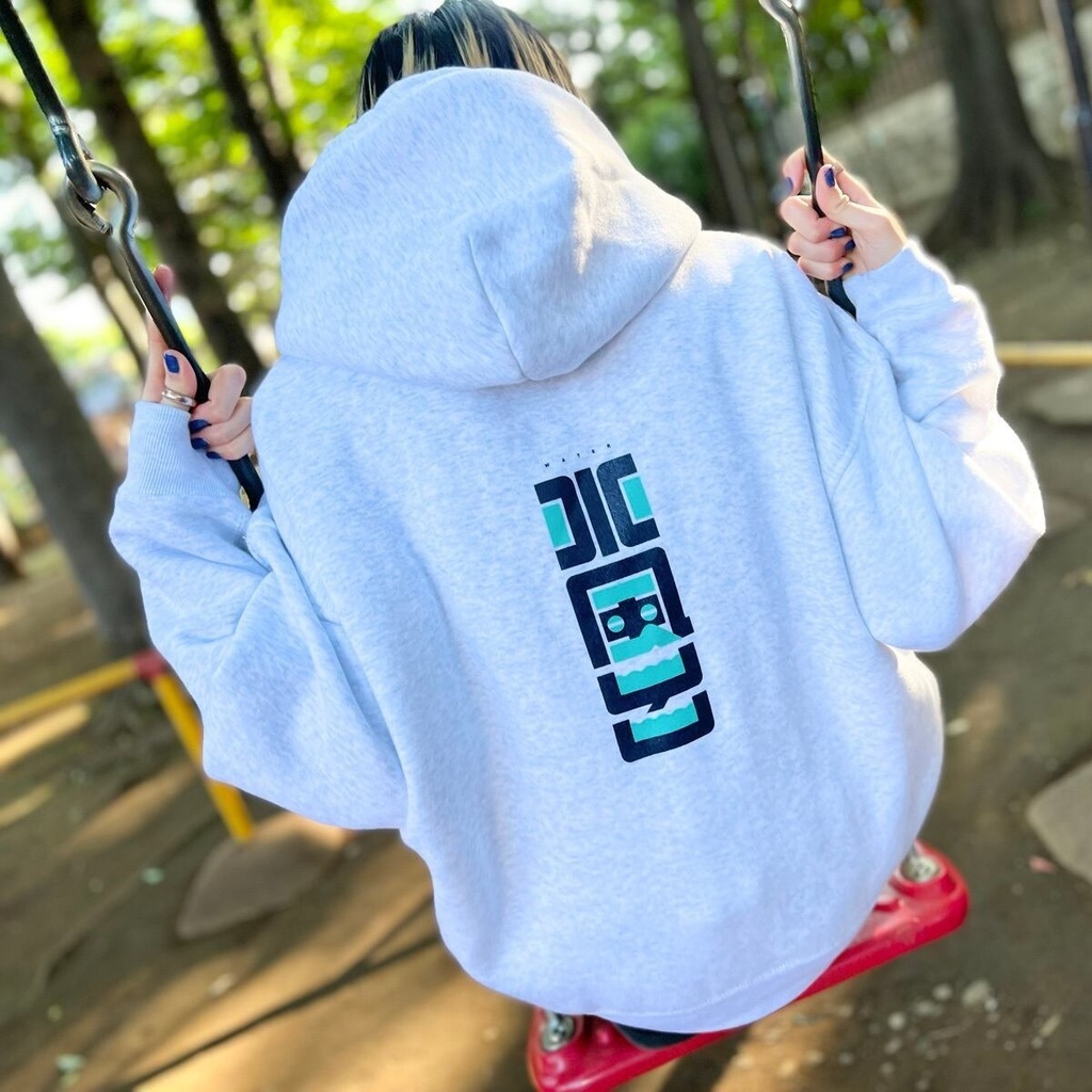 水風呂 パーカー ビックシルエット【銭湯・サウナ】