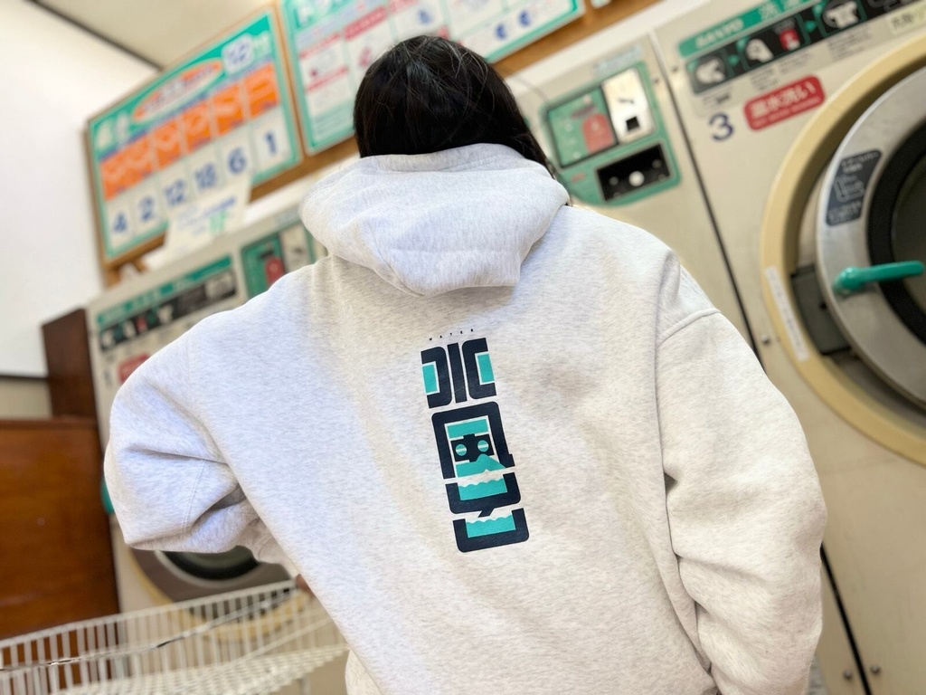 水風呂 パーカー ビックシルエット【銭湯・サウナ】