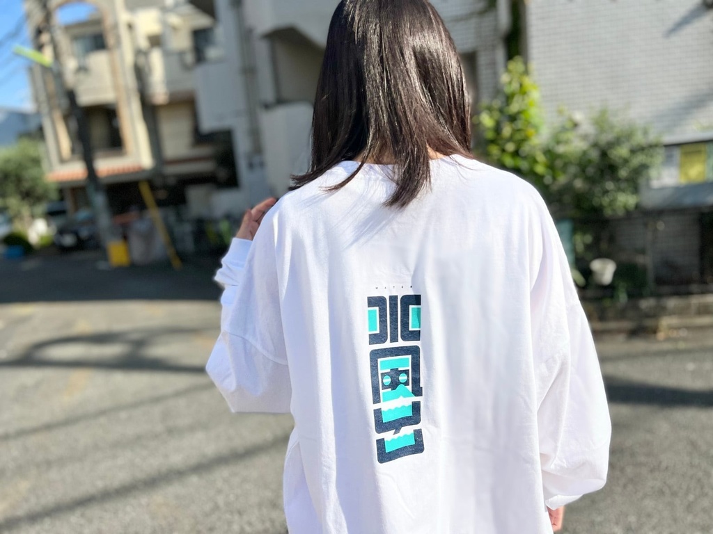 水風呂 ロングTシャツ ビックシルエット【銭湯・サウナ】