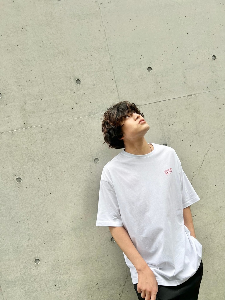 やけいしにみず Tシャツ ビックシルエット【銭湯・サウナ】