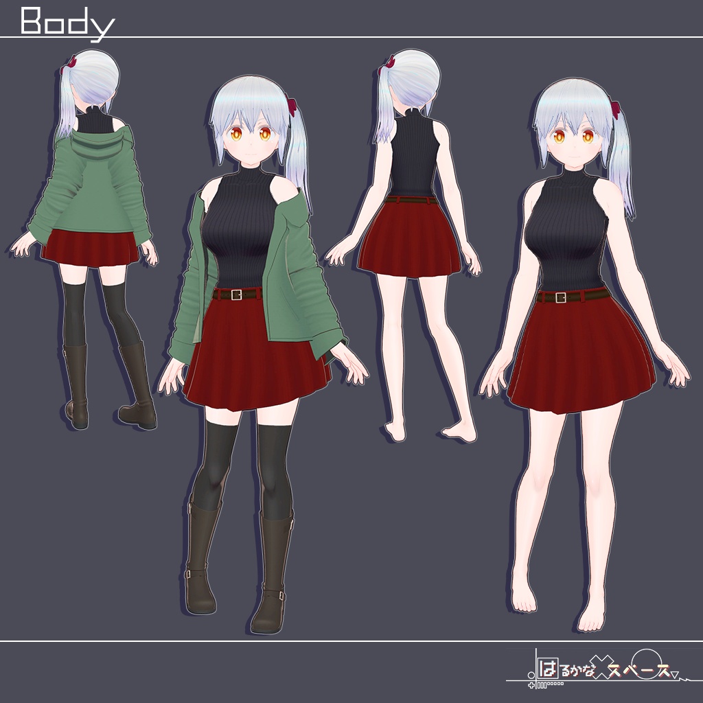 かなた【オリジナル3Dキャラクターモデル】