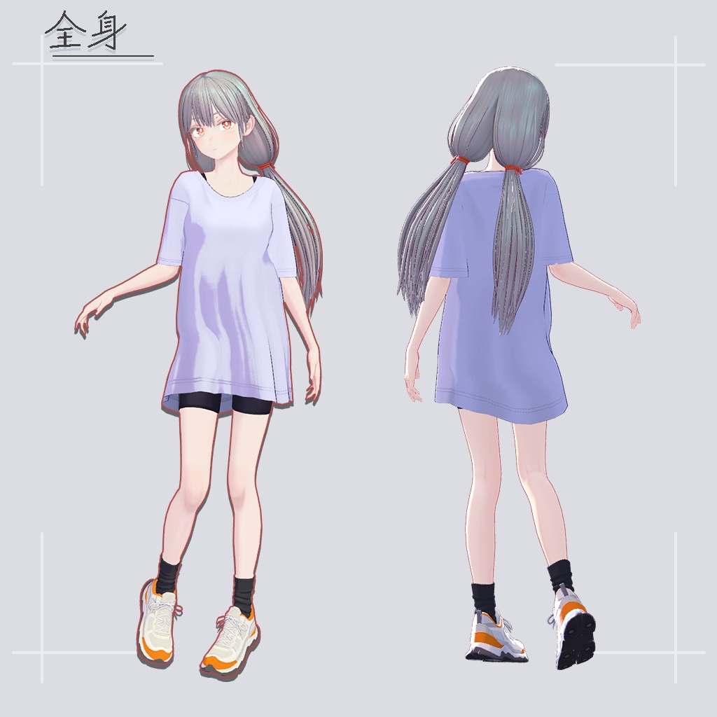 つきなみ【オリジナル3Dモデル】