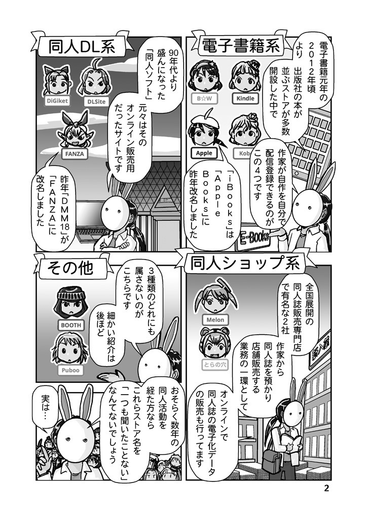 【紙本】創作同人電子書籍のススメ 2020年コロナにめげない電子配信11ストア