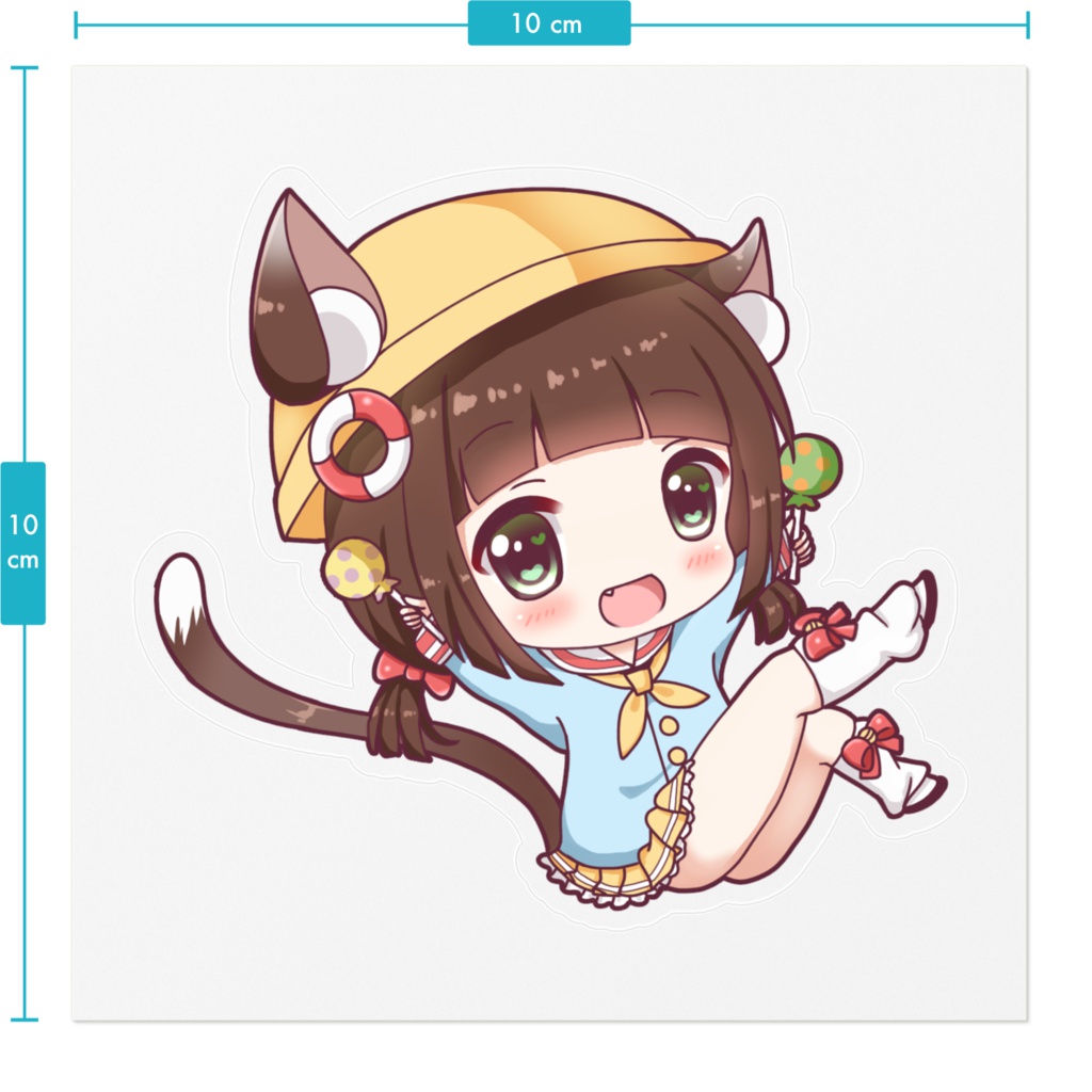 アズールレーン 睦月(ちびきゃら)ステッカー