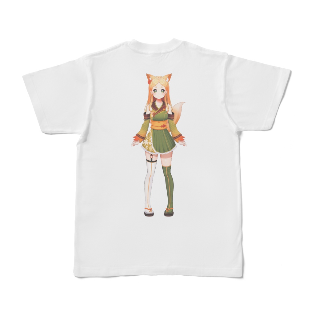 Tシャツ(両面・白)_通常稲鈴