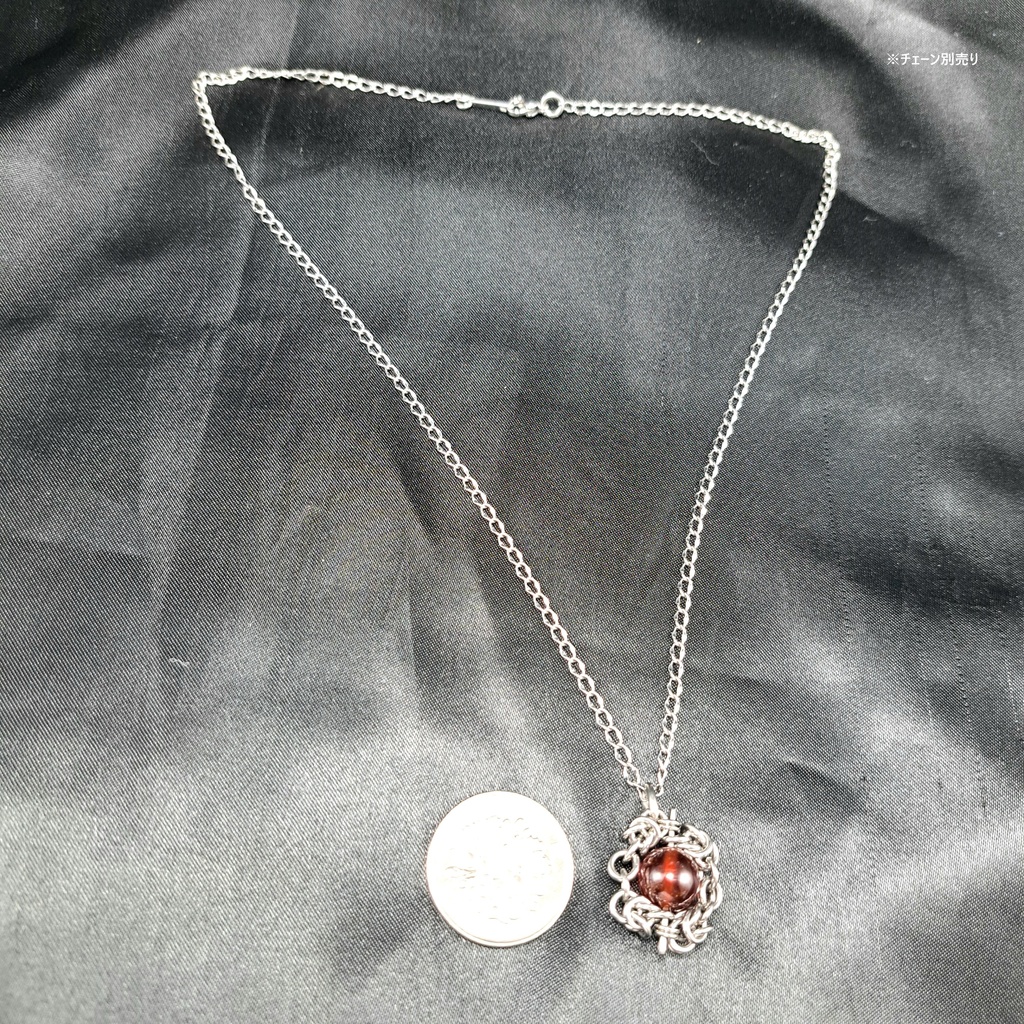 オレンジガーネット ペンダントトップ