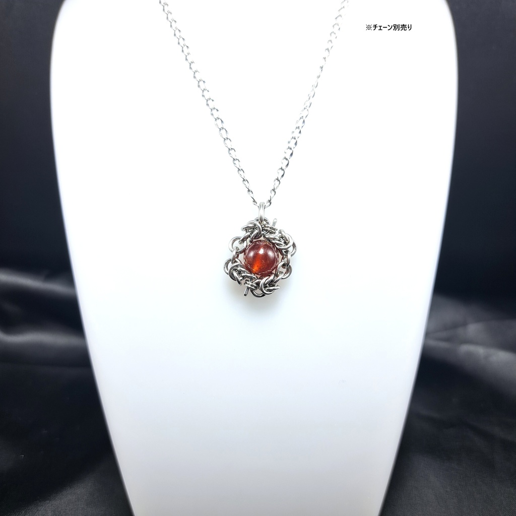 オレンジガーネット ペンダントトップ