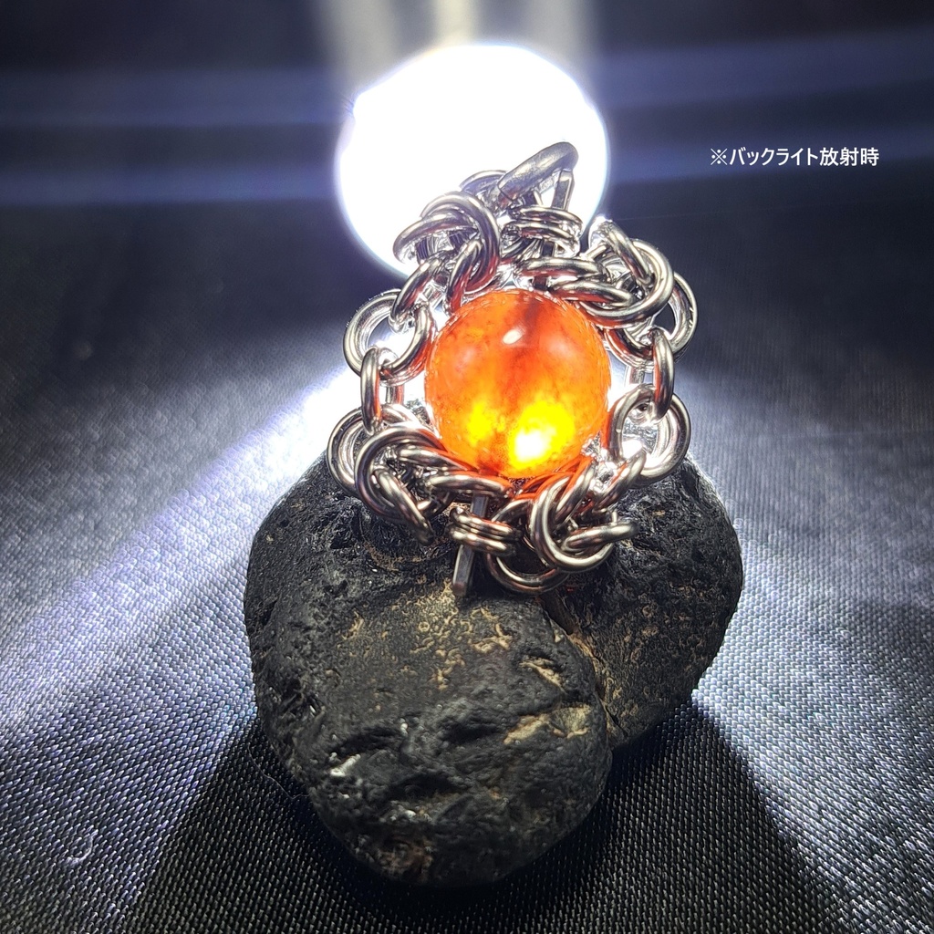 オレンジガーネット ペンダントトップ