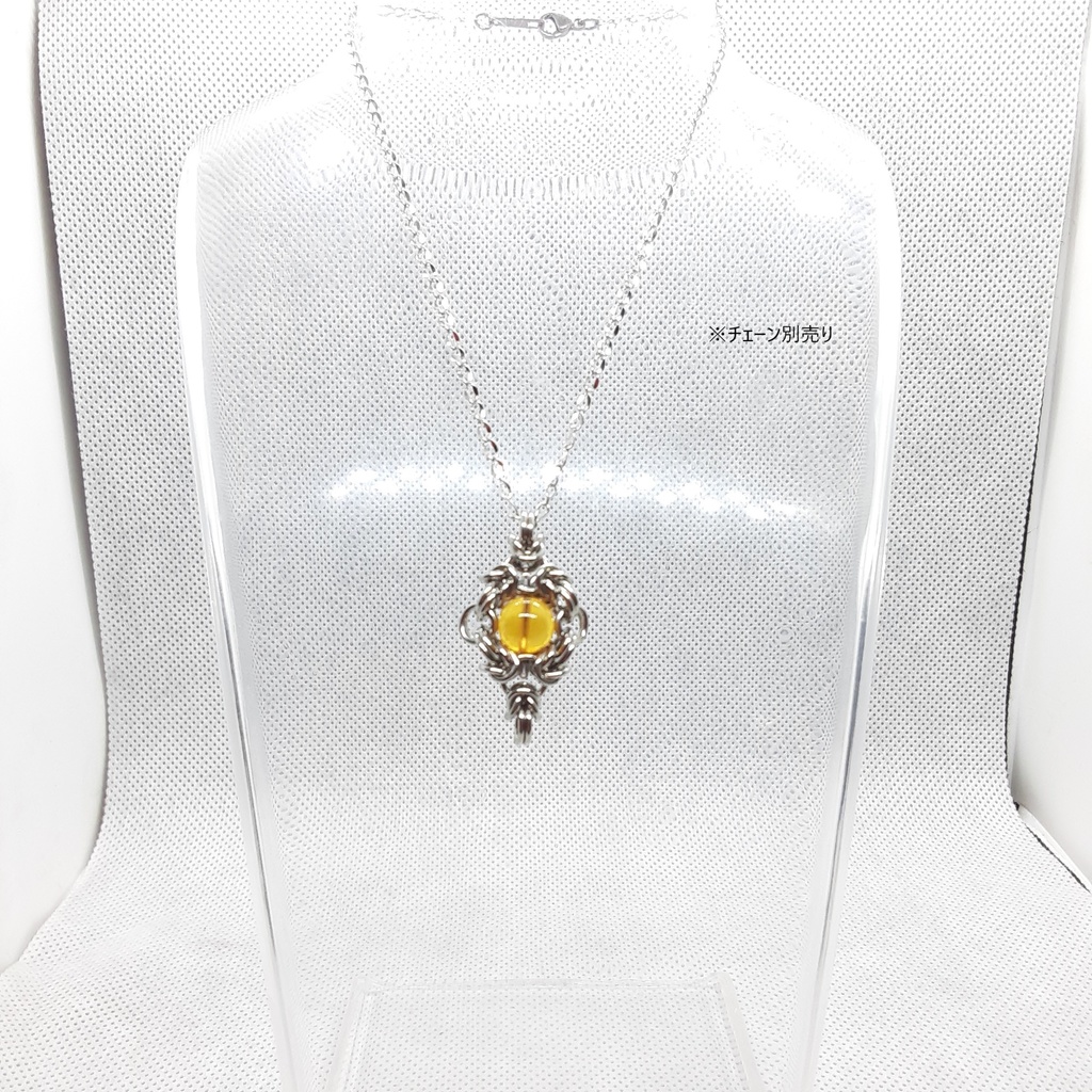 ブルーアンバー(ドミニカ共和国産)ペンダントトップ