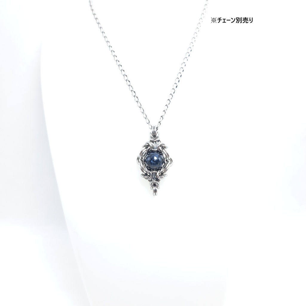 ブルーピーターサイト(ブルーテンペストストーン) ペンダントトップ
