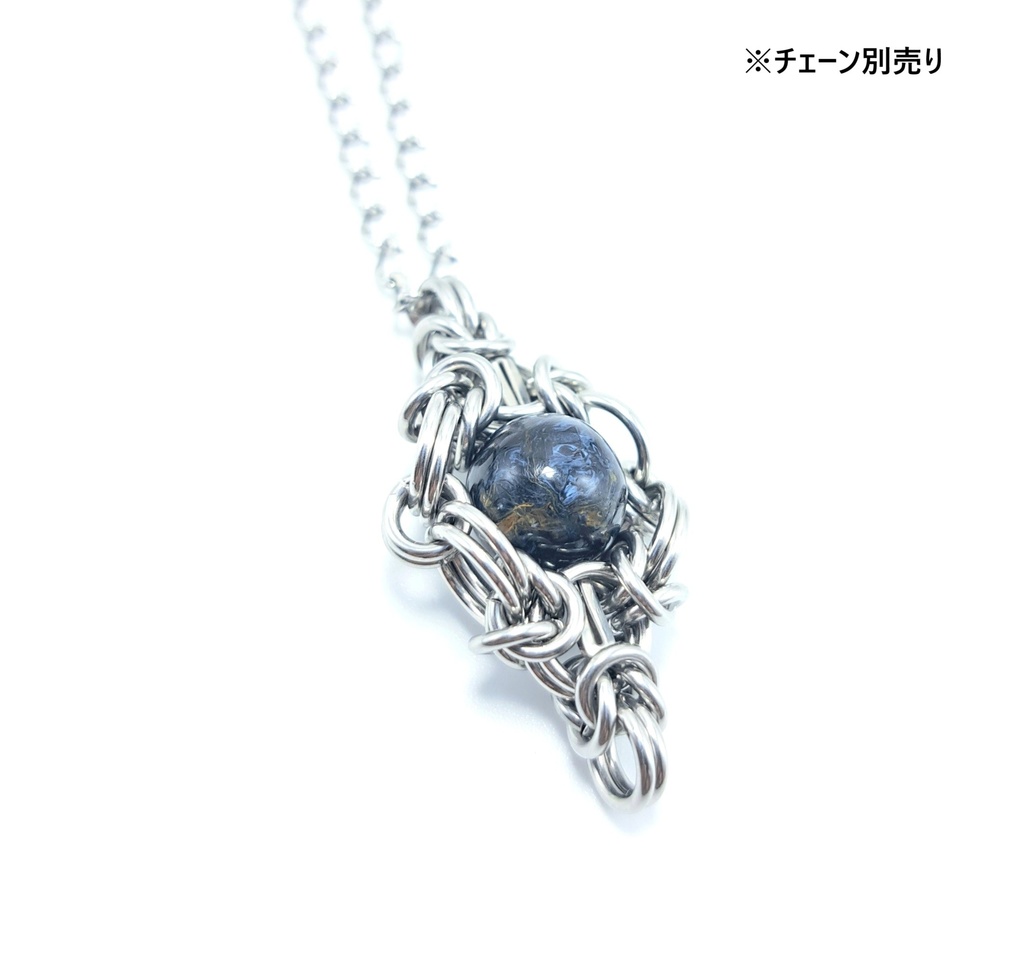ブルーピーターサイト(ブルーテンペストストーン) ペンダントトップ