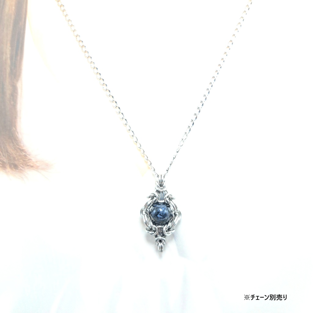 ブルーピーターサイト(ブルーテンペストストーン) ペンダントトップ