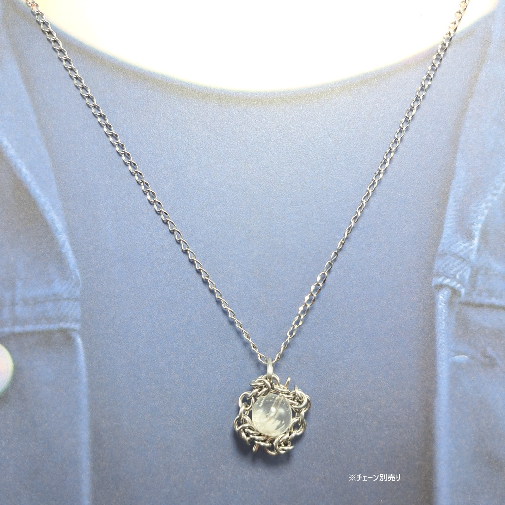 セリサイト イン クオーツ ペンダントトップ