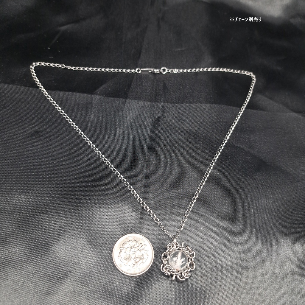 セリサイト イン クオーツ ペンダントトップ