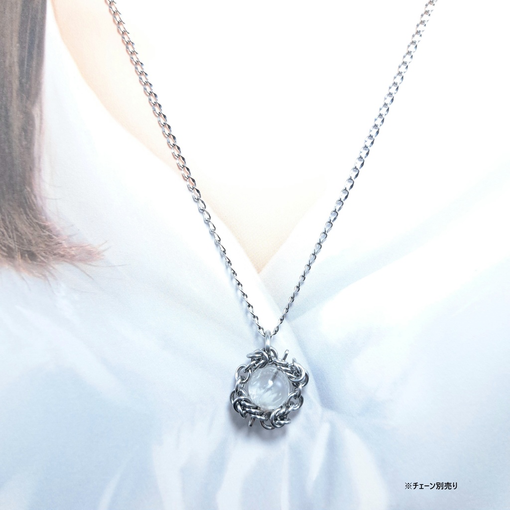 セリサイト イン クオーツ ペンダントトップ