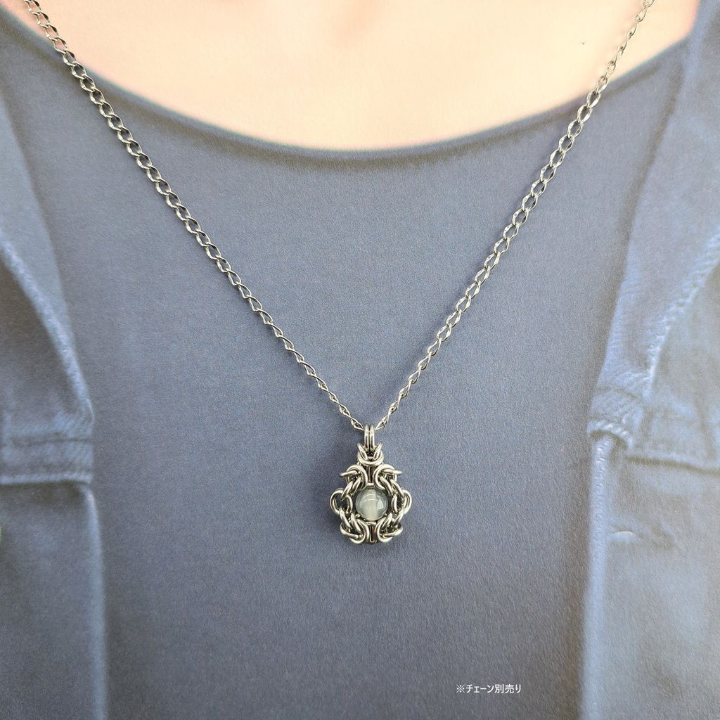 グレー ムーンストーン ペンダントトップ