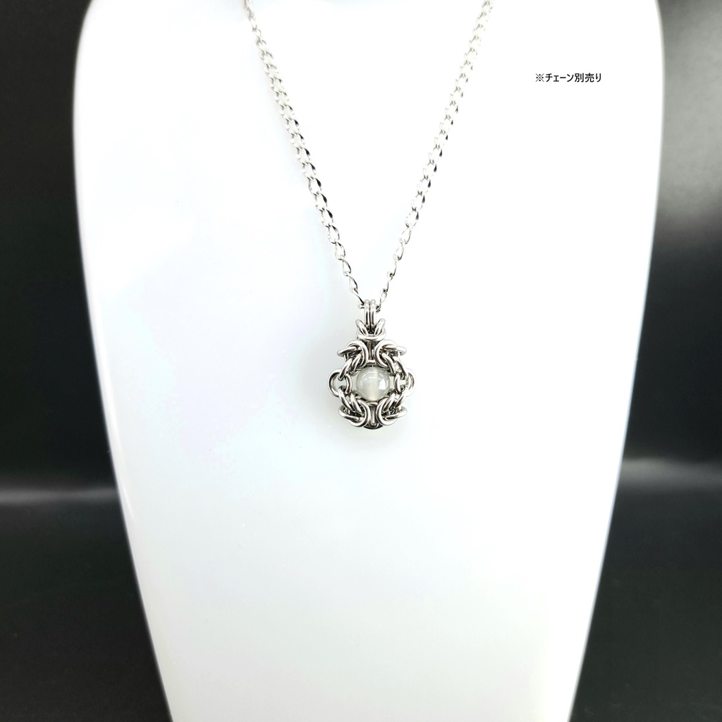 グレー ムーンストーン ペンダントトップ