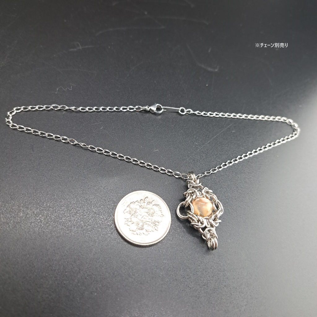 桜舞い降る 天然石! チェリーブロッサム アゲート ( 桜瑪瑙 ) ペンダントトップ