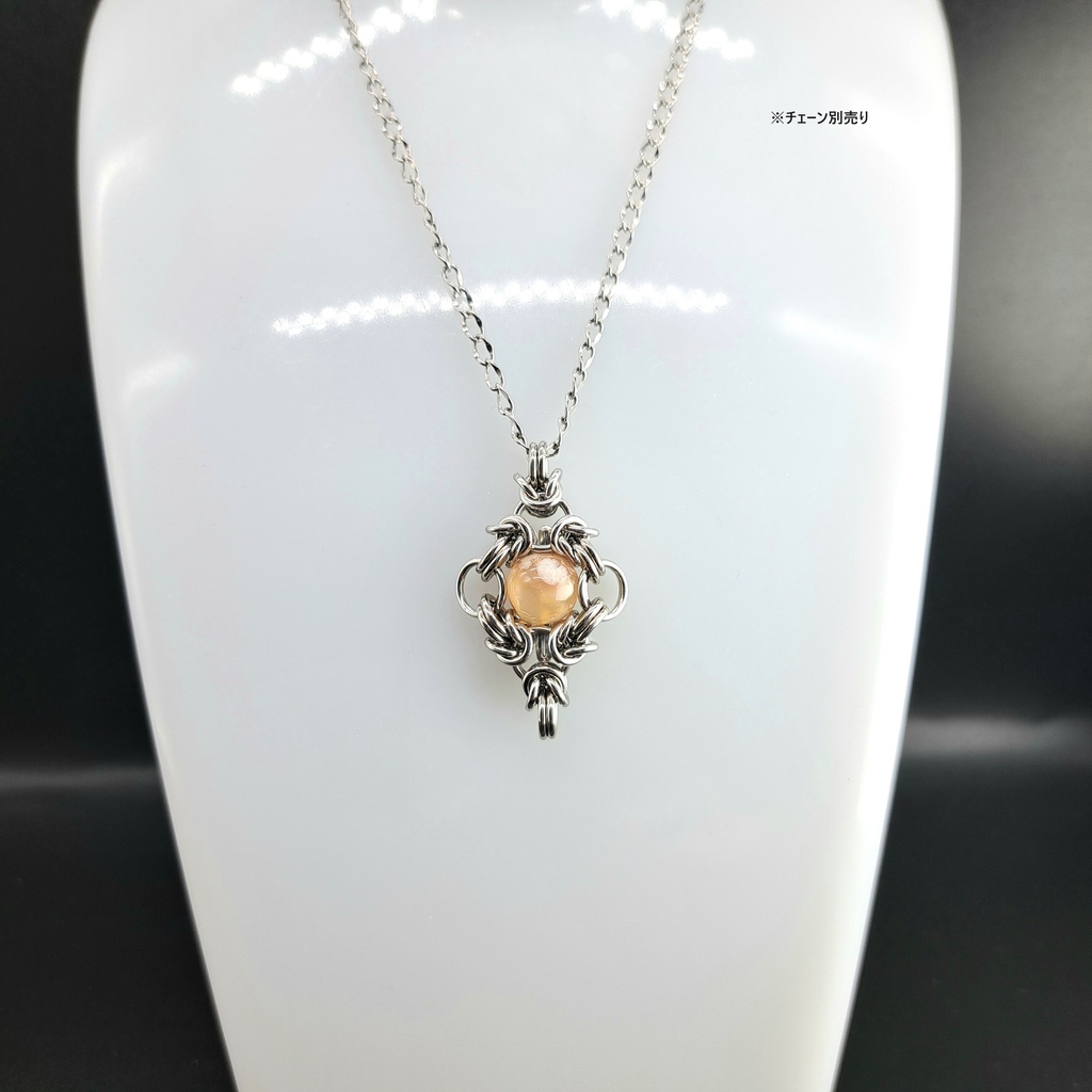 桜舞い降る 天然石! チェリーブロッサム アゲート ( 桜瑪瑙 ) ペンダントトップ