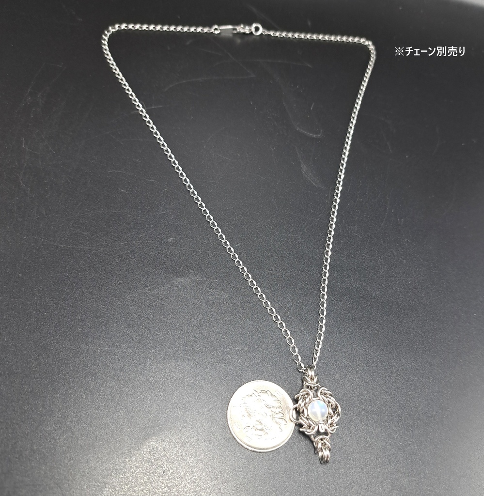 ロイヤルブルー ムーンストーン ( ペリステライト ) ペンダントトップ