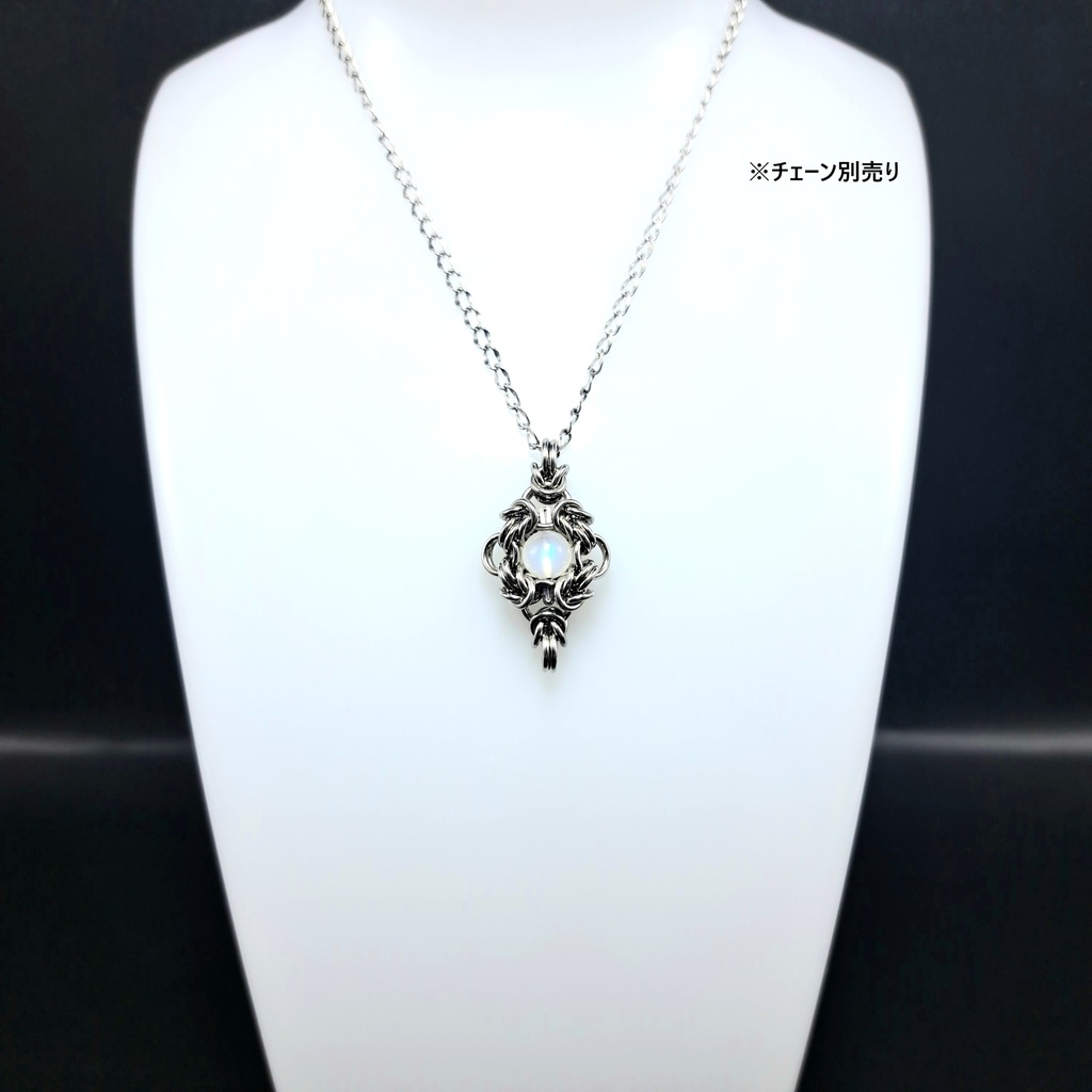 ロイヤルブルー ムーンストーン ( ペリステライト ) ペンダントトップ