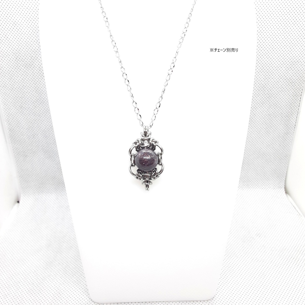 アイオライト サンストーン ペンダントトップ