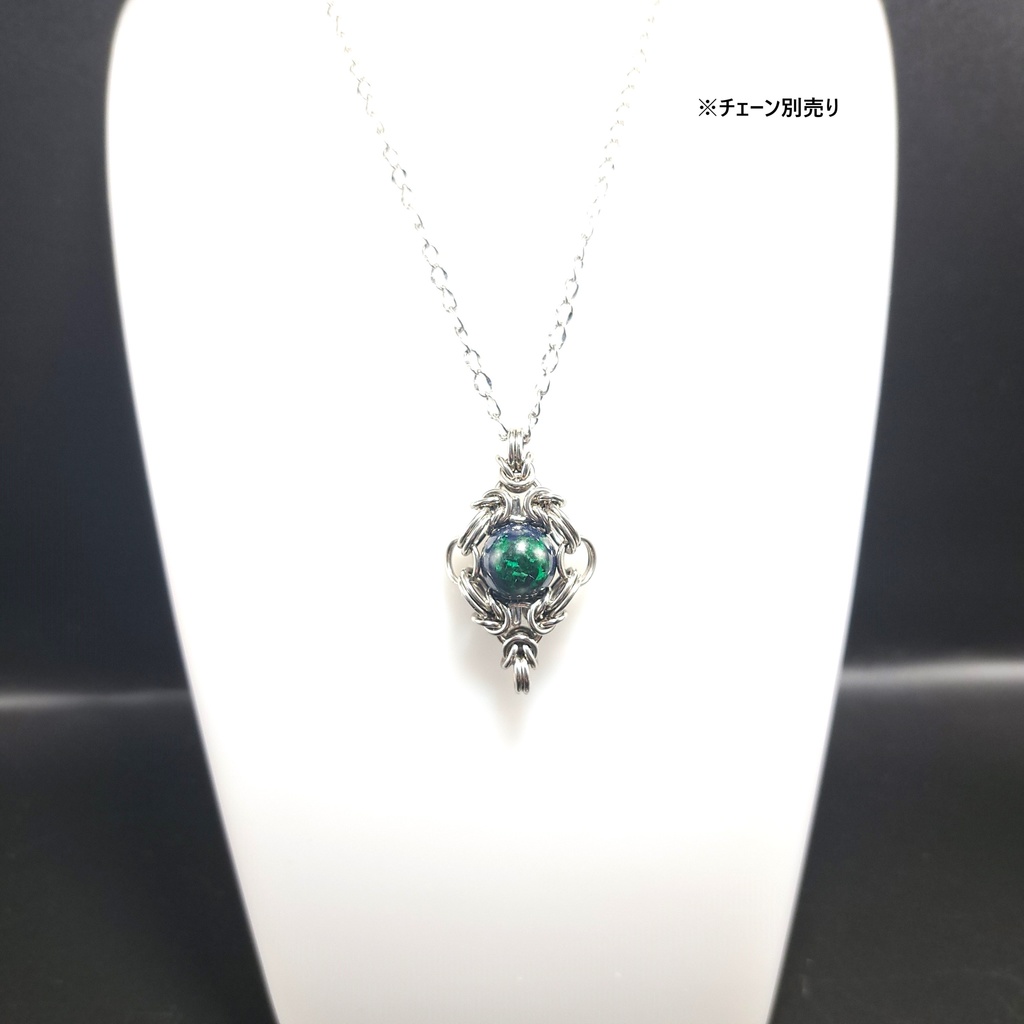 アズライト マラカイト ペンダントトップ