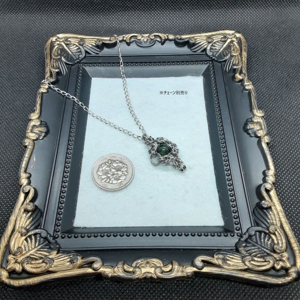 グリーンルチル クォーツ ペンダントトップ