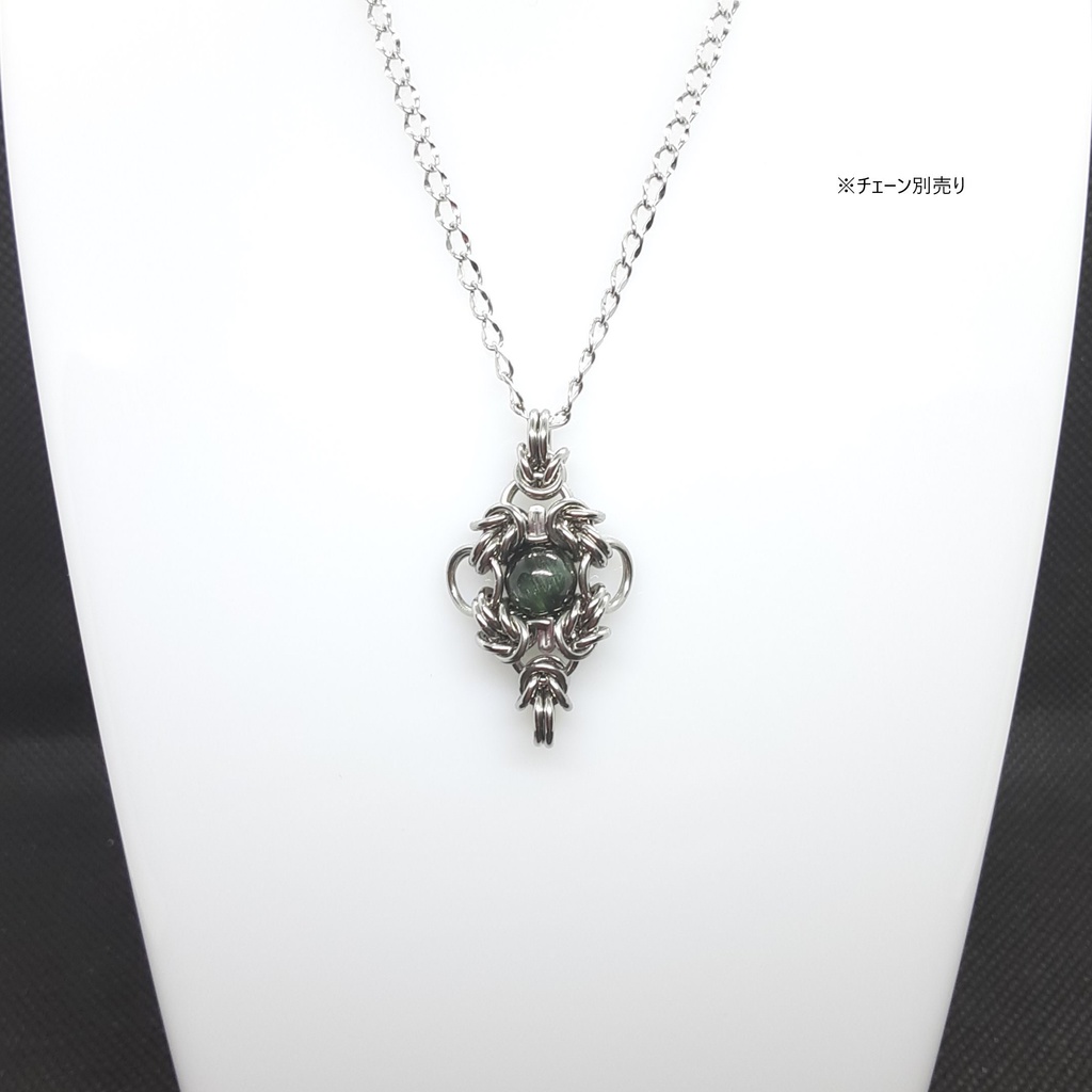 グリーンルチル クォーツ ペンダントトップ