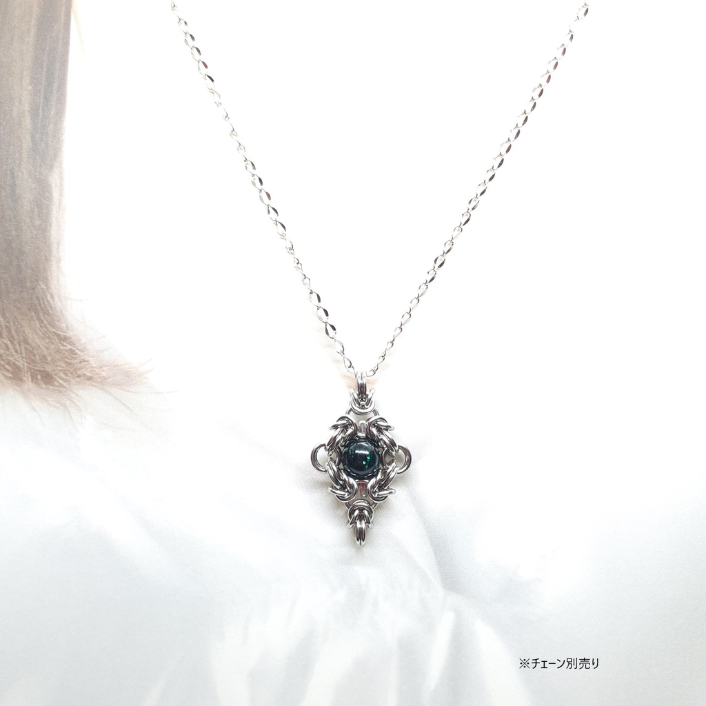 グリーンマイカ(フックサイト) ペンダントトップ