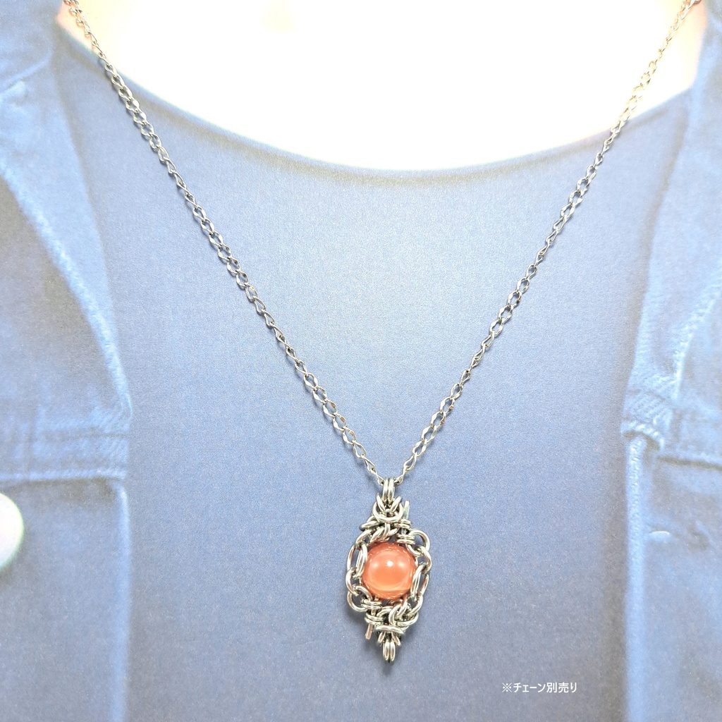 艶やかな緋色! インカローズ (ロードクロサイト)ペンダントトップ