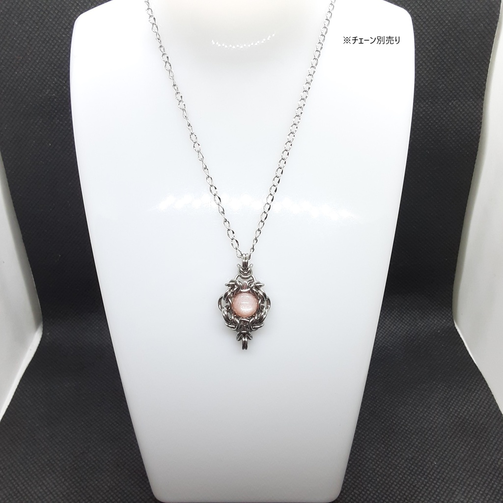 オレンジ ムーンストーン ペンダントトップ