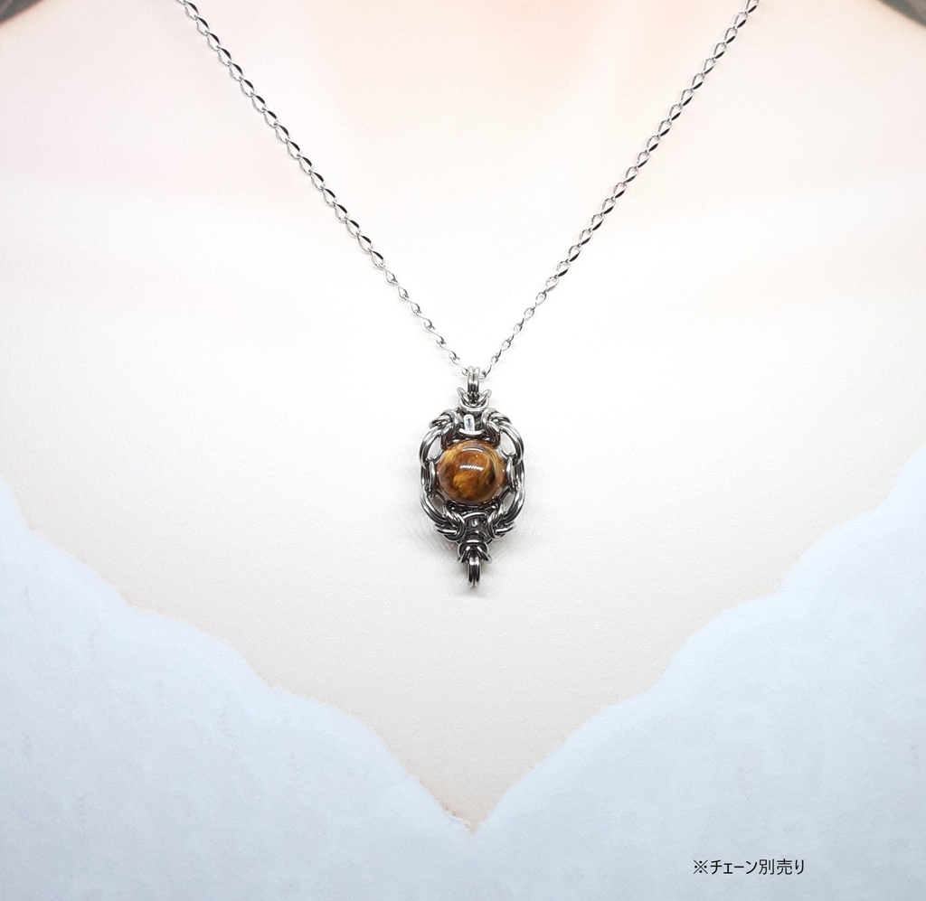 ピータサイト (テンペストストーン)   ペンダントトップ