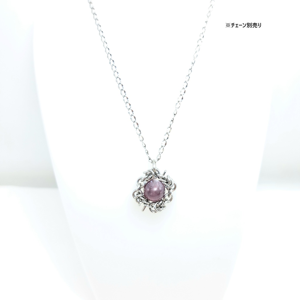 ラベンダーパープルにきららの煌めき! レピドライト ペンダントトップ