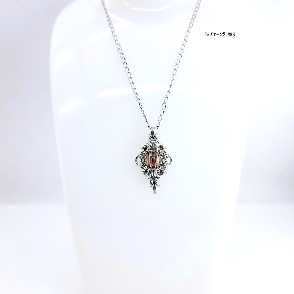 ブロンズルチル クォーツ ペンダントトップ