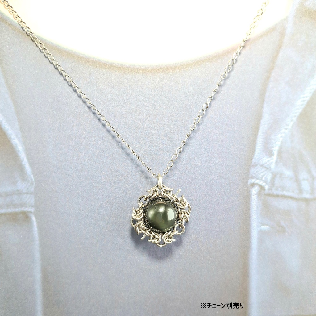 レインボー オブシディアン ペンダントトップ