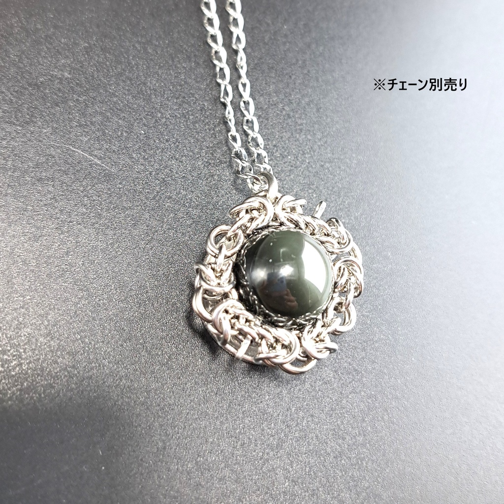 レインボー オブシディアン ペンダントトップ