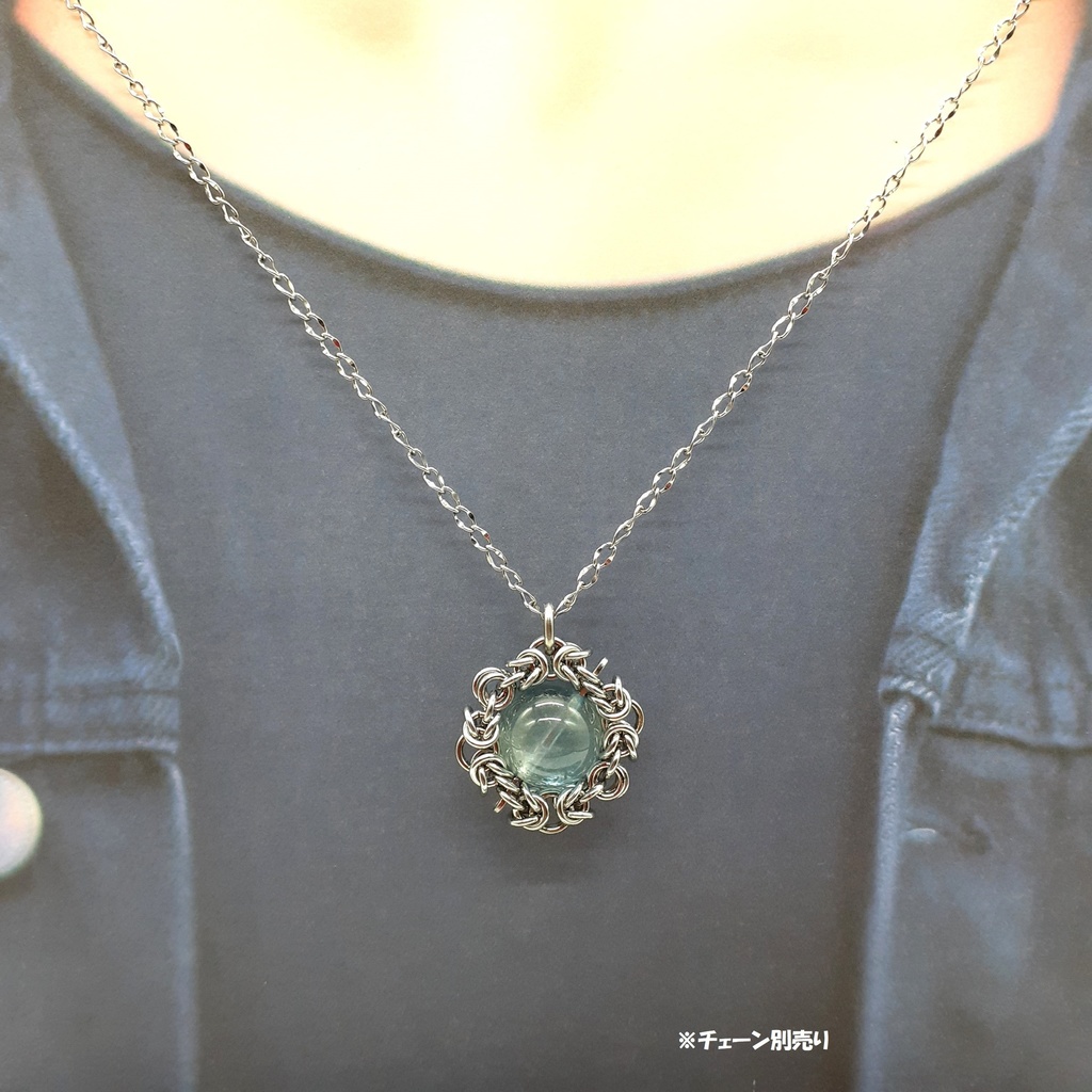 ナチュラル ブルートパーズ(非加熱) ペンダントトップ