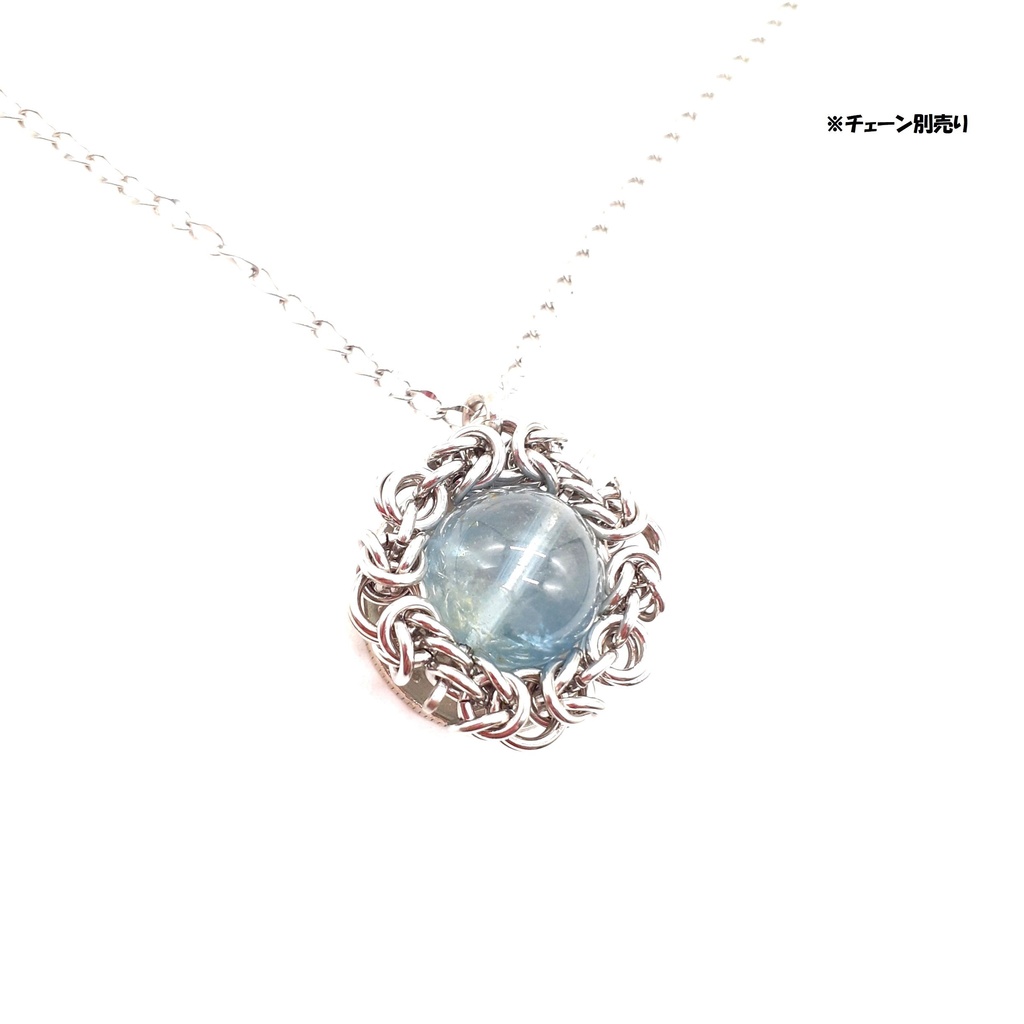 ナチュラル ブルートパーズ(非加熱) ペンダントトップ