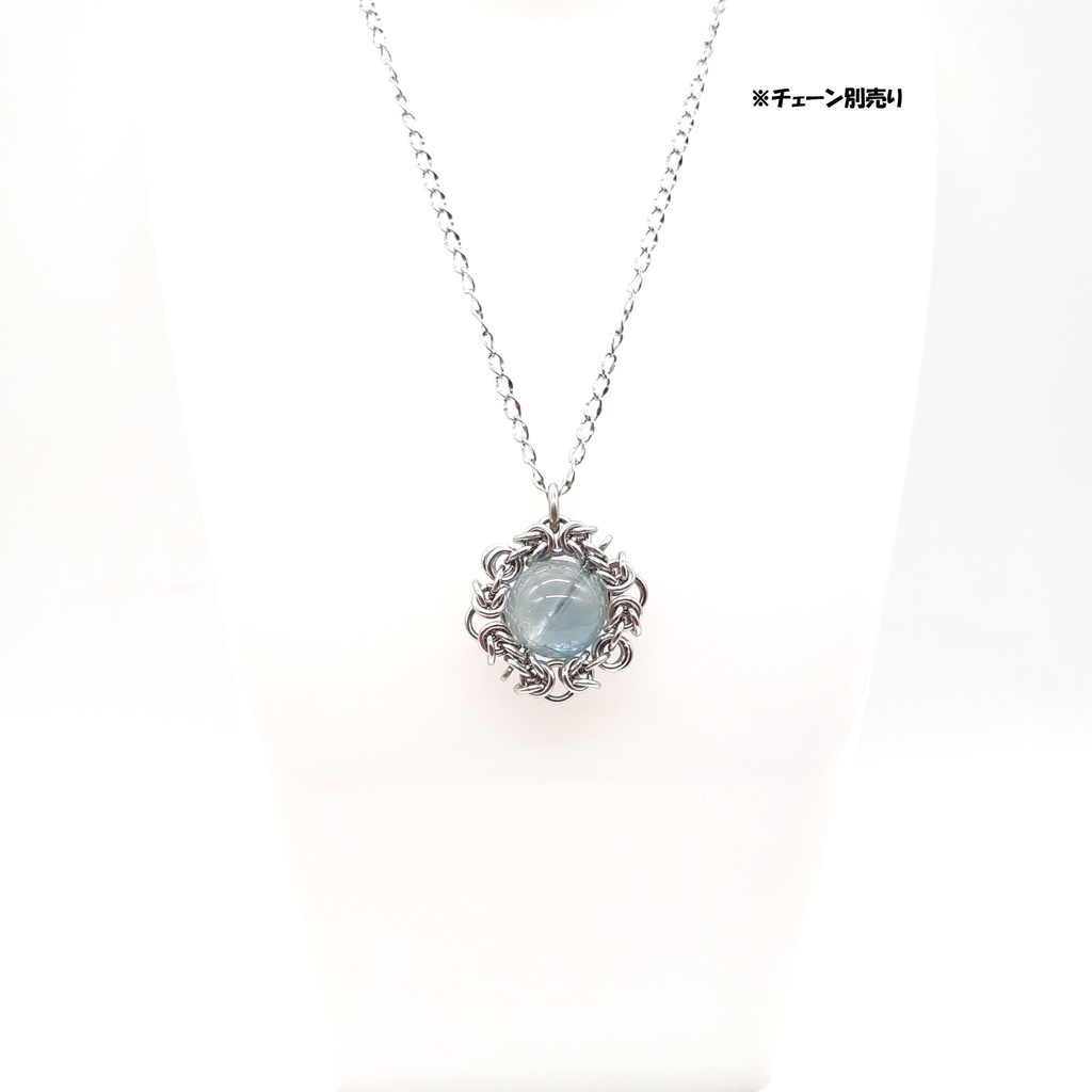 ナチュラル ブルートパーズ(非加熱) ペンダントトップ