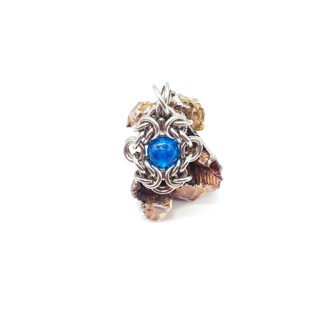 高品質 クリアブルー アパタイト ペンダントトップ