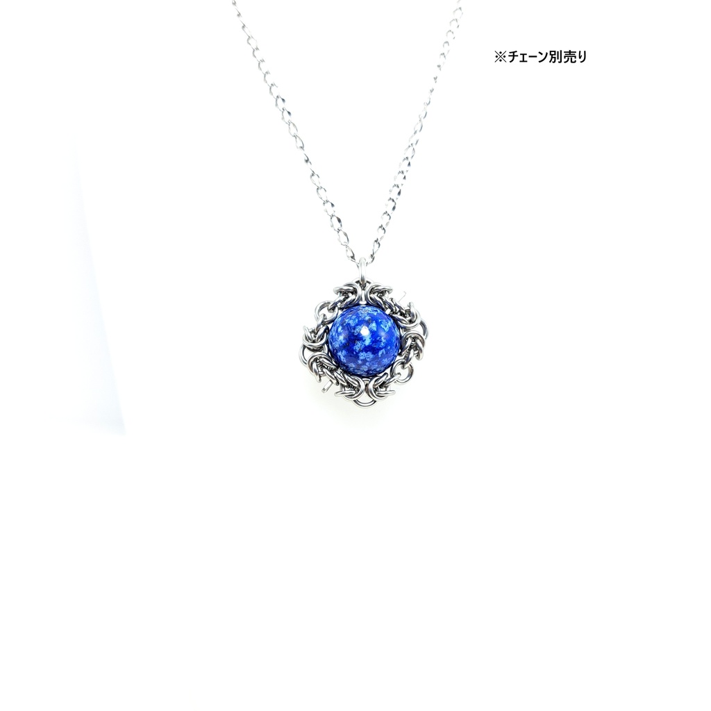 天空の青を閉じ込めた神秘の天然石 ― スノーフレーク ラピスラズリ ペンダントトップ