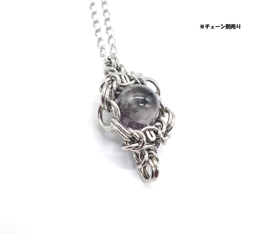 濃厚! アメジストインクォーツ ペンダントトップ