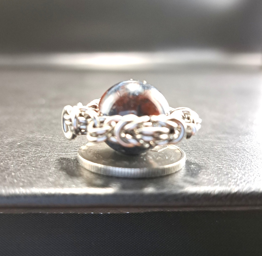 バイカラー テンペストストーン ( ピーターサイト ) ペンダントトップ