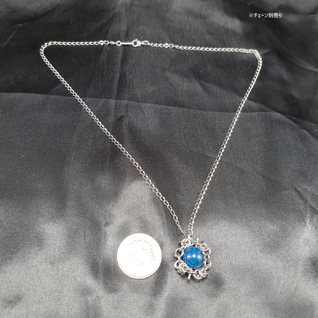 高発色! ディープブルー アパタイト ペンダントトップ