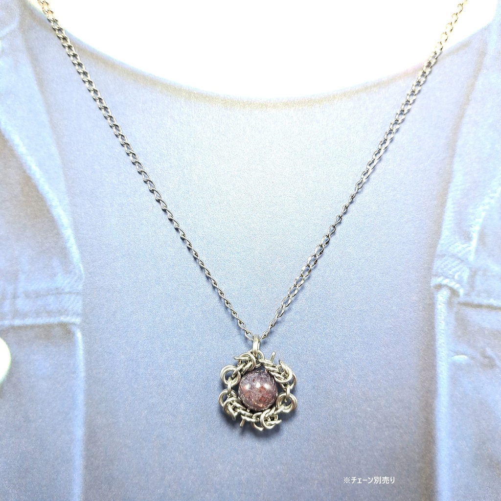 アイオライトに煌めく輝き! アイオライトサンストーン ペンダントトップ