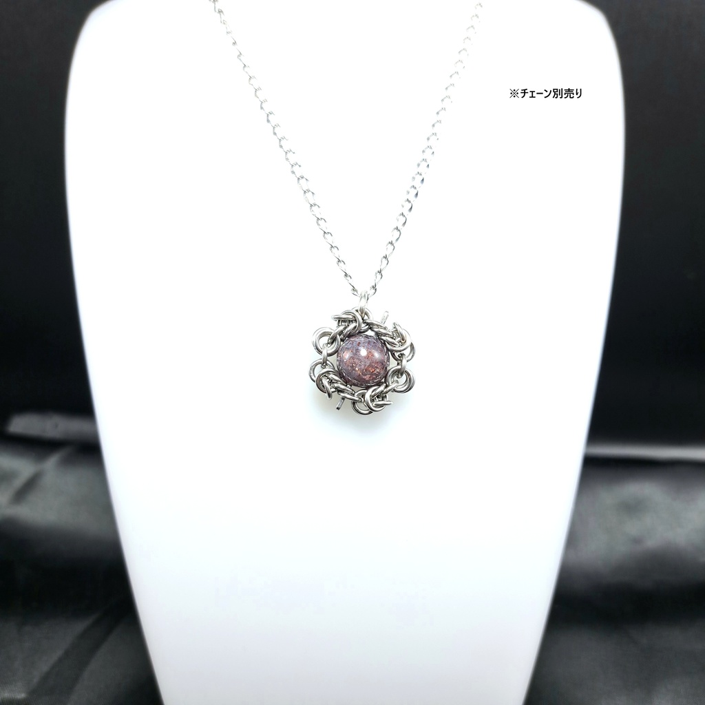 アイオライトに煌めく輝き! アイオライトサンストーン ペンダントトップ