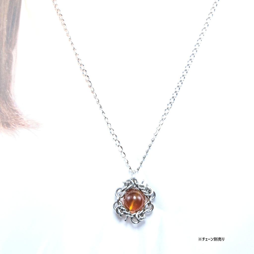 ミャンマー産天然琥珀! ブルーアンバー ペンダントトップ