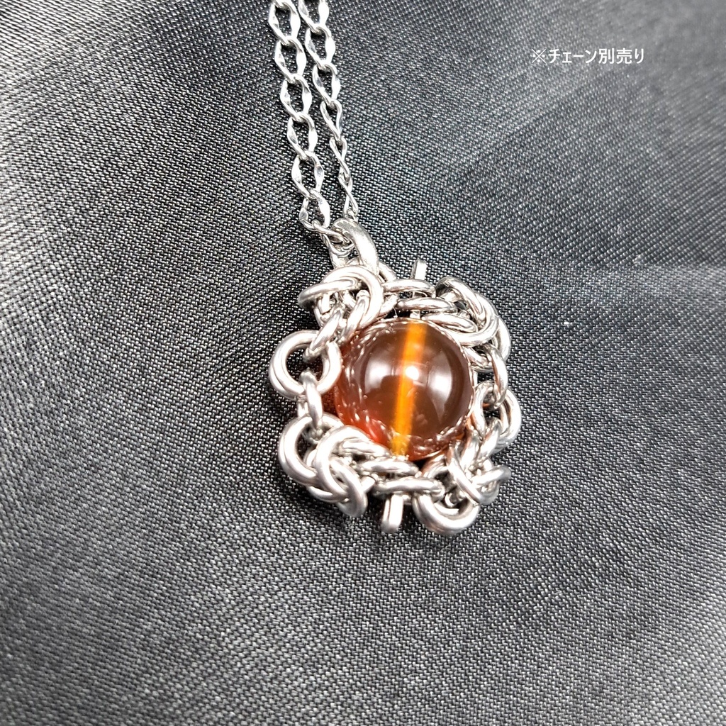 ミャンマー産天然琥珀! ブルーアンバー ペンダントトップ