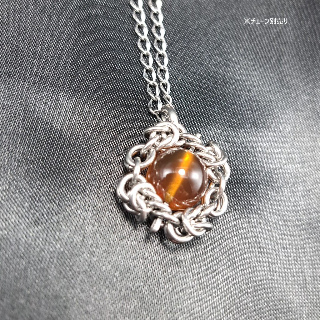 ミャンマー産天然琥珀! ブルーアンバー ペンダントトップ